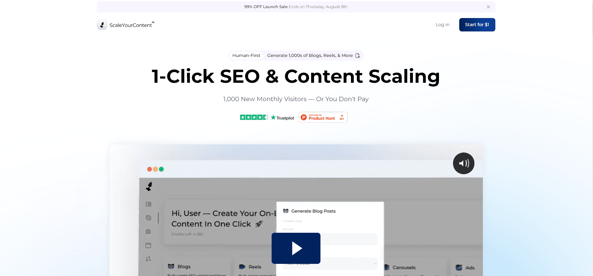 Scale Your Outreach Platform Screenshot